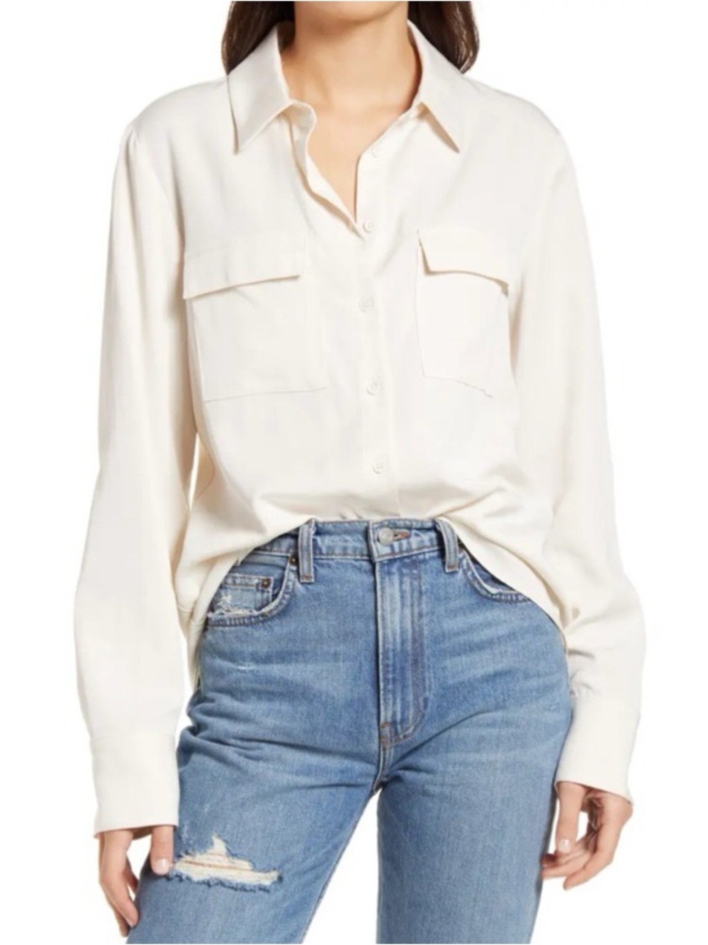 Reformation button down shirt